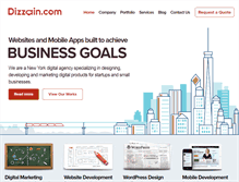 Tablet Screenshot of dizzain.com